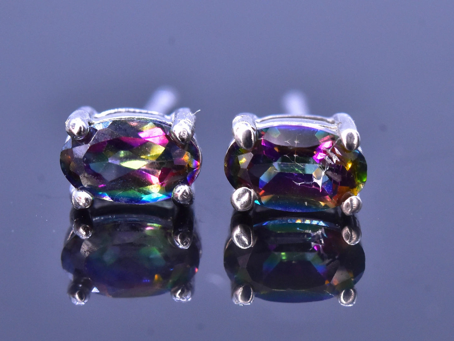 Oorbellen met topaas – 3.75 ct, 925 sterling zilver