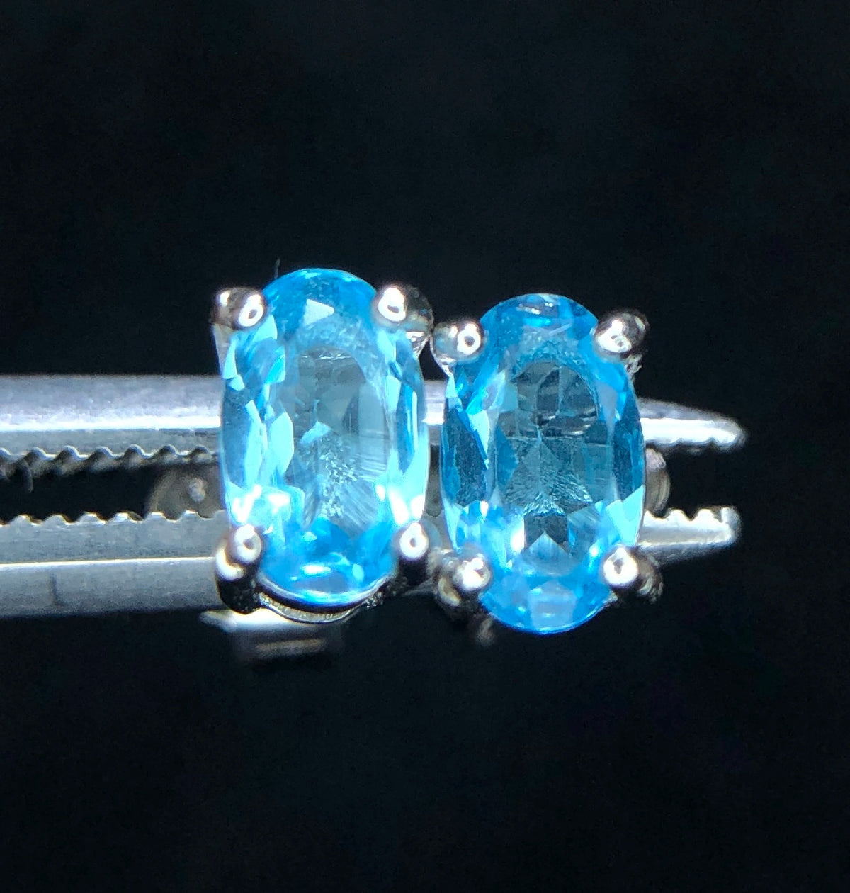 Swiss Blue Topaas Oorbellen – 3,70 ct – 925 Sterling Zilver