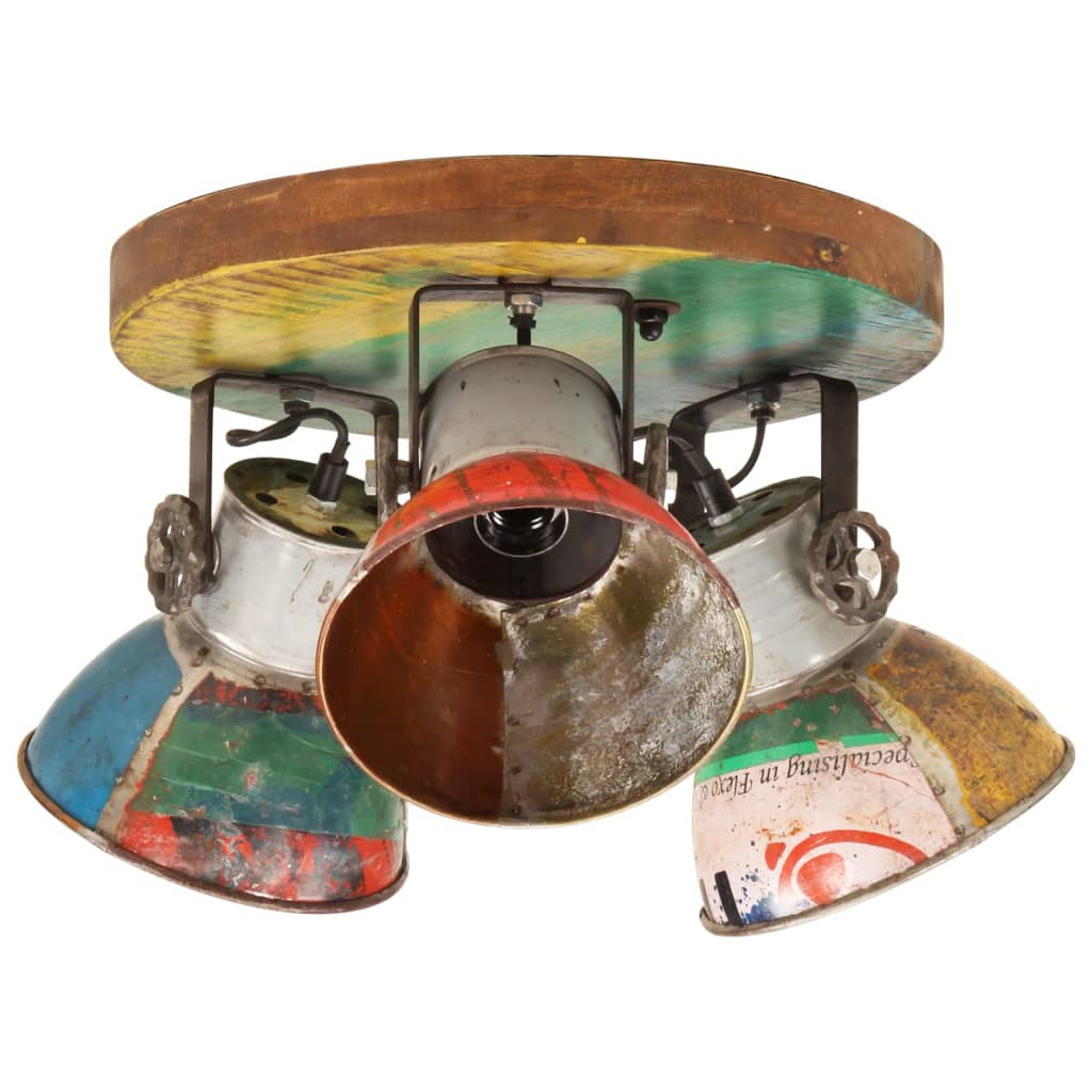 Plafondlamp industrieel 25 W E27 42x25 cm meerkleurig