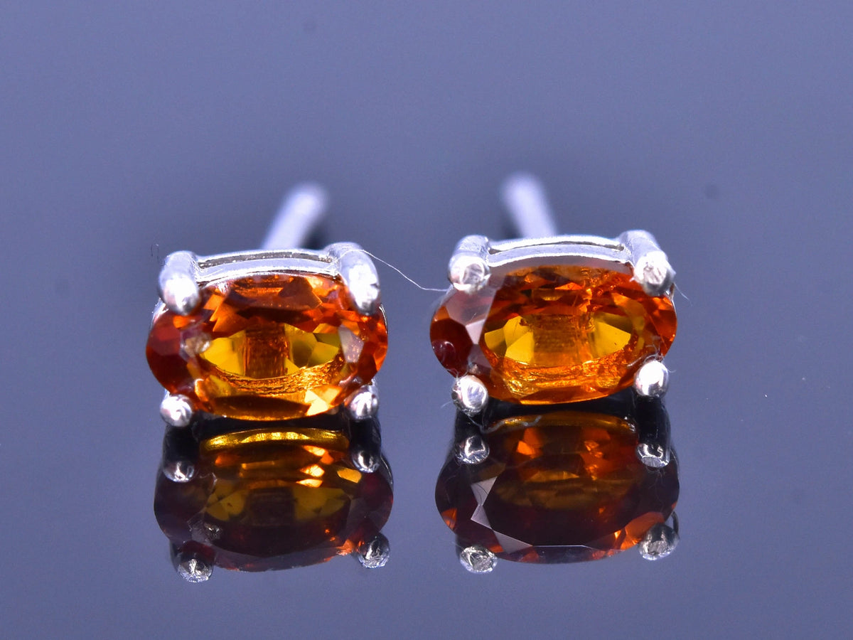 Natuurlijke Citrien Damesoorbellen 3,70 CT – 925 Zilver