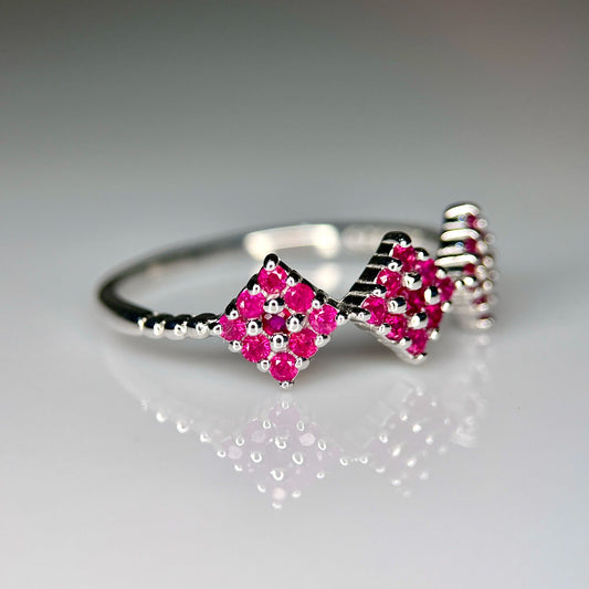 Natuurlijke Robijn Ring – Glass Filled – 925 Sterling Zilver