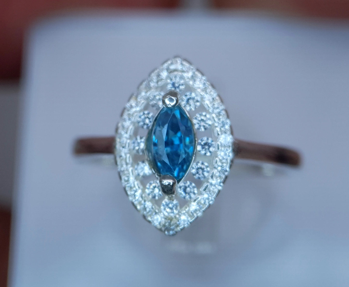 Natuurlijke zirkoonring – 9.18 ct, 925 sterling zilver