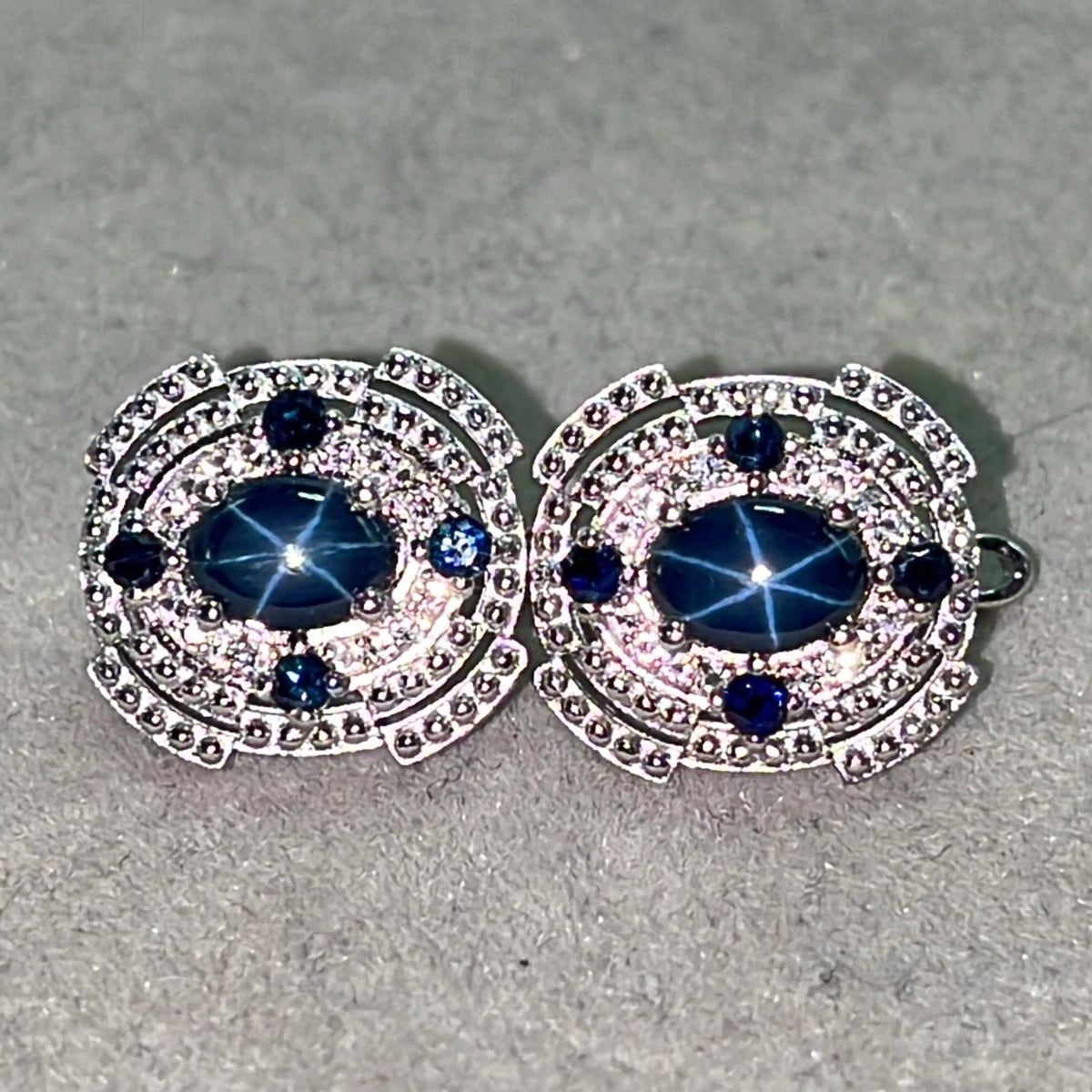 Natuurlijke saffierring – blauw, 925 sterling zilver