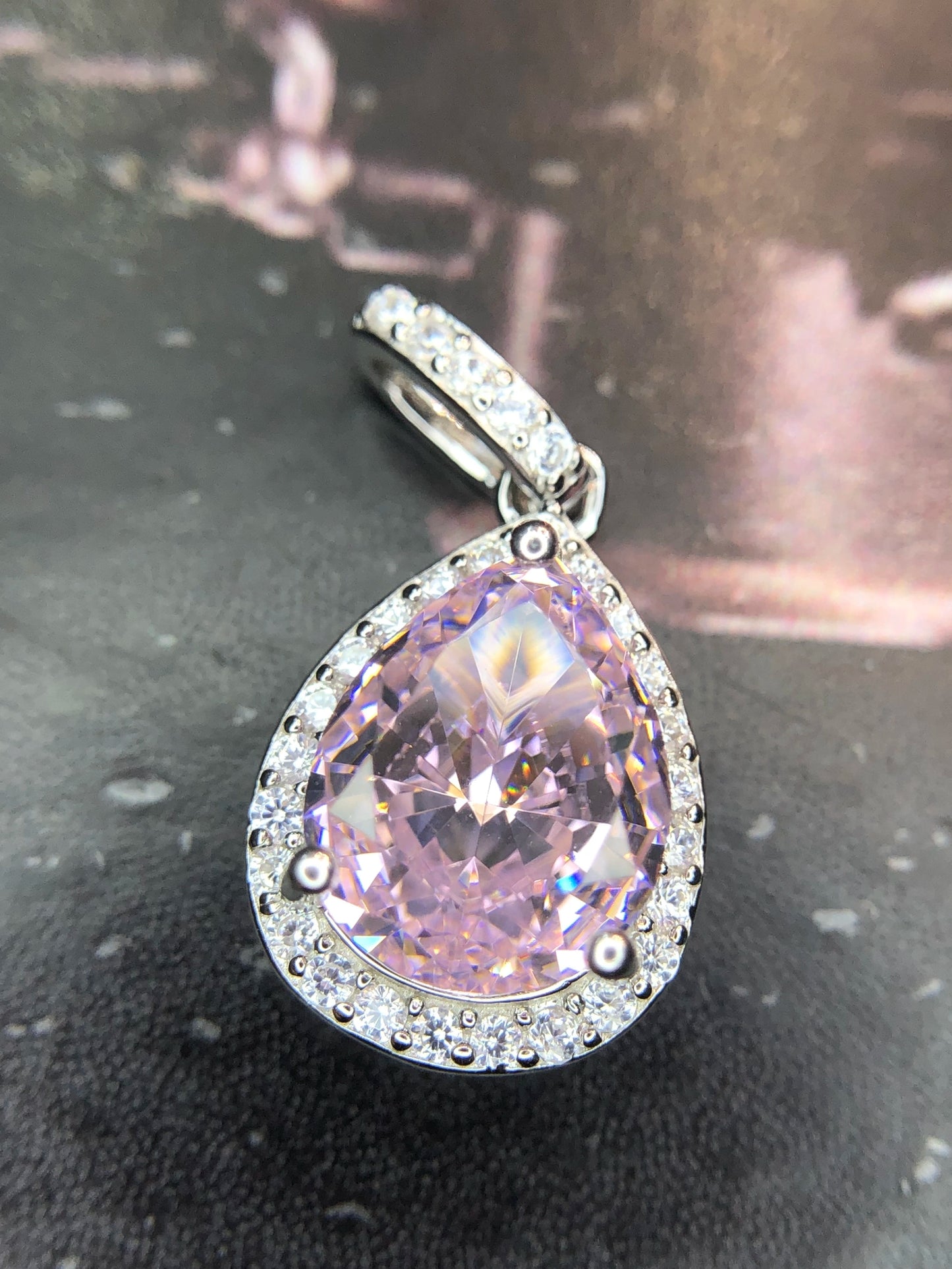 Hanger van 925 zilver met 15,20 ct cubic zirconia