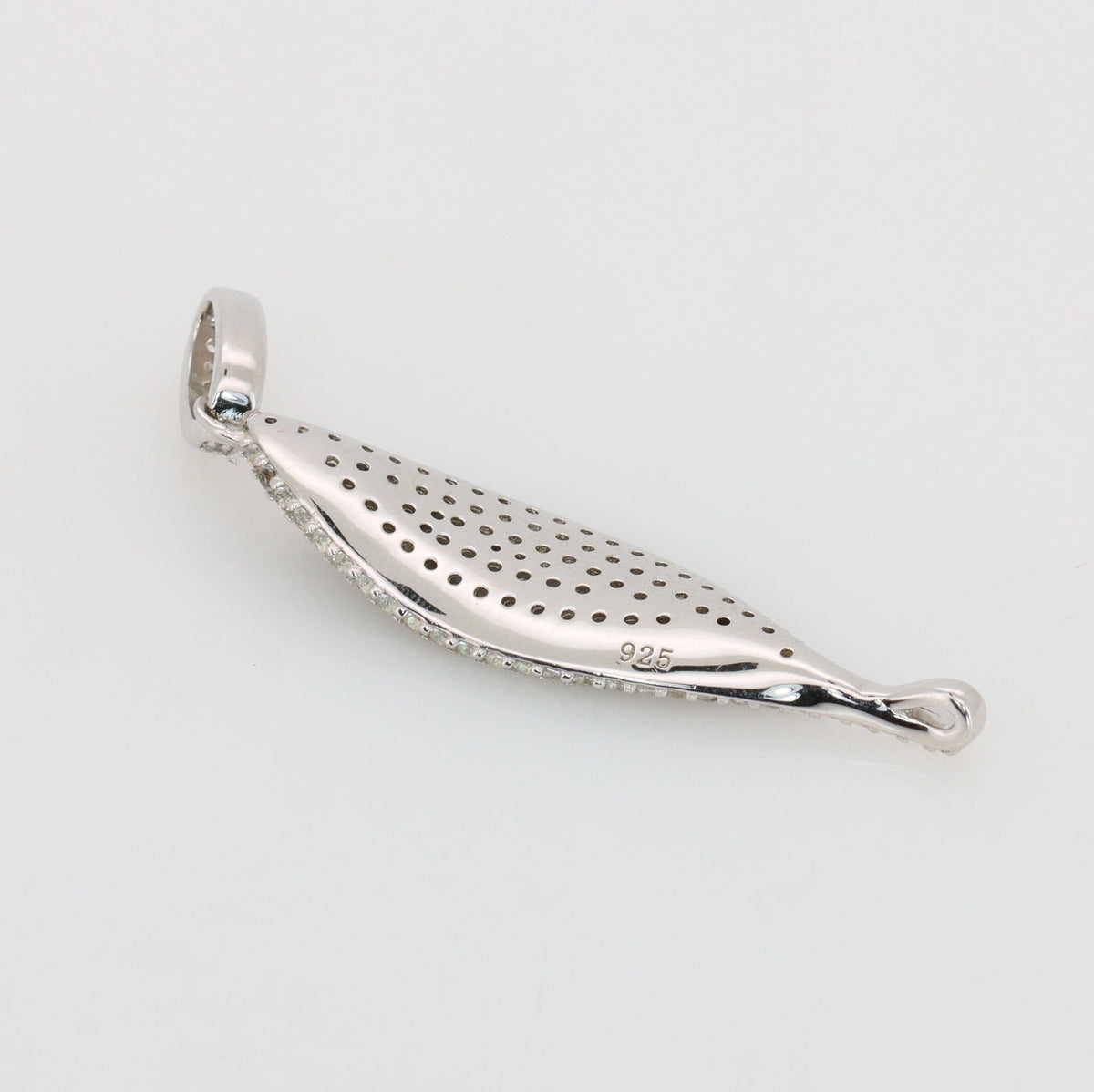 Gecertificeerde saffierhanger – 925 sterling zilver