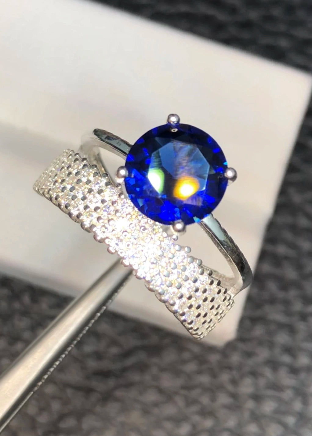 Edelsteenring – 16.75 ct, 925 sterling zilver