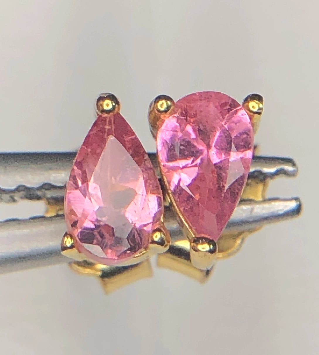 Natuurlijke Roze Toermalijn Oorbellen – 3,65 ct – 925 Zilver