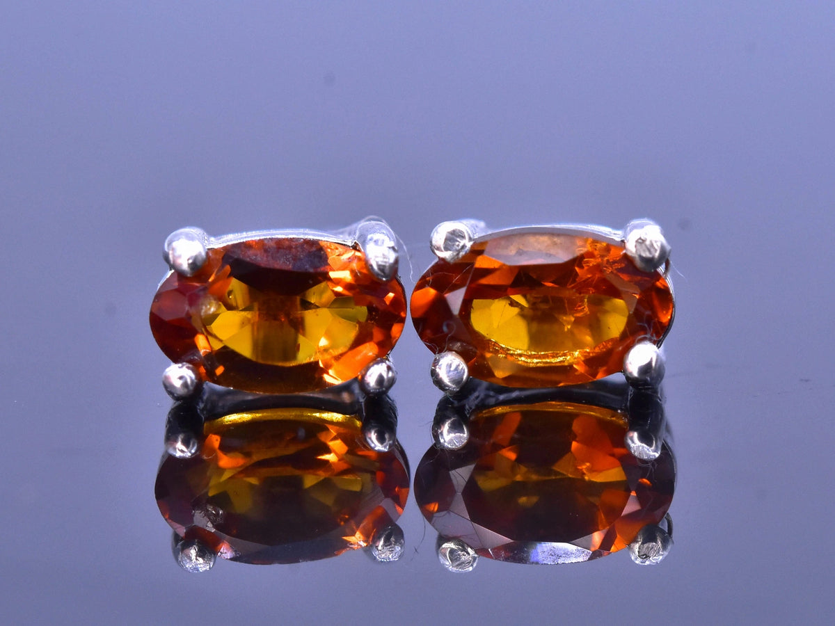 Natuurlijke Citrien Damesoorbellen 3,70 CT – 925 Zilver
