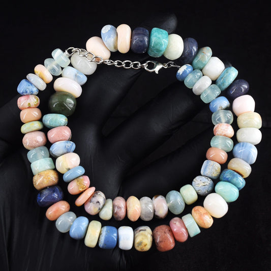 Echte Multi-Edelstenen Kralenketting 427,00 CT