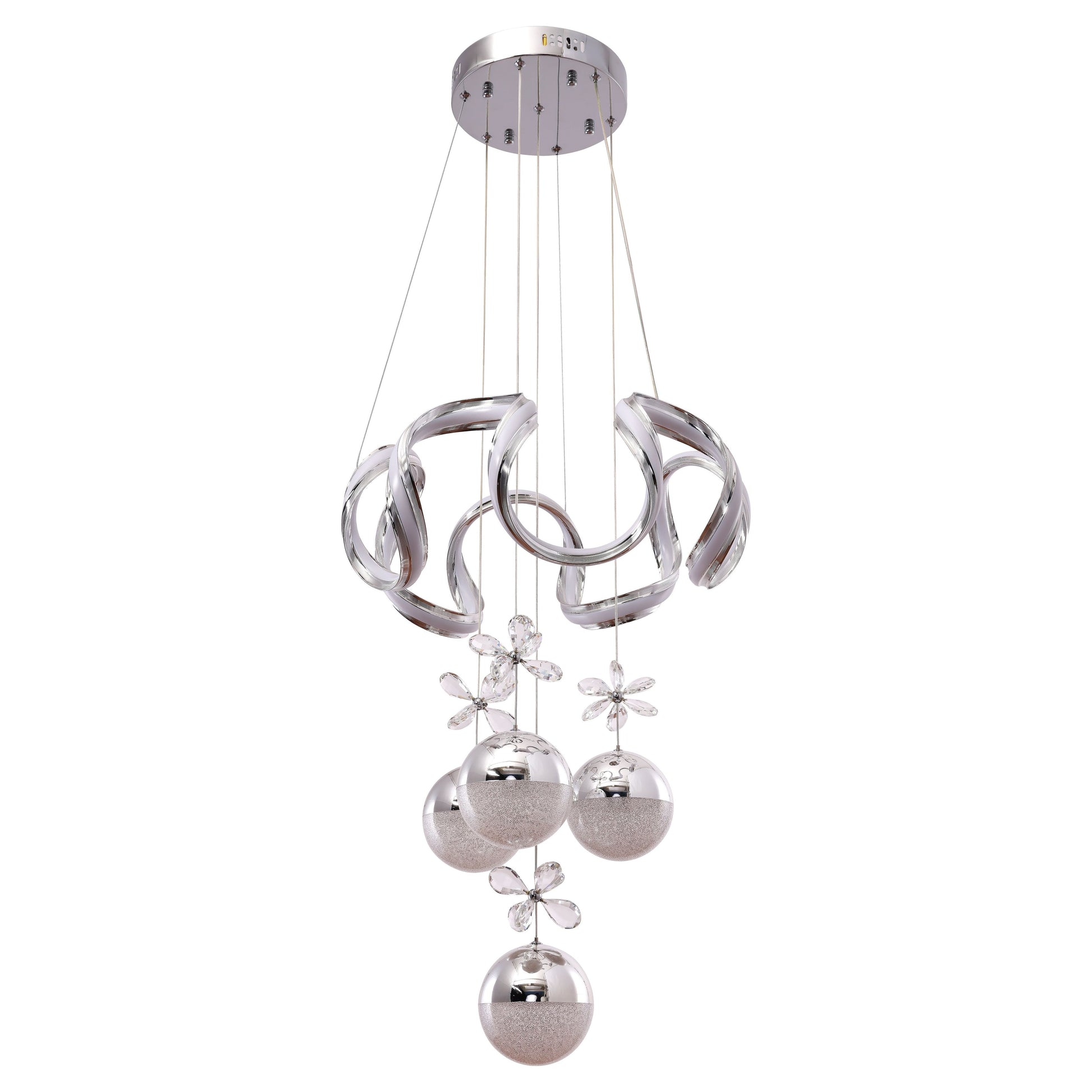 Hanglamp Clove Chrome | 50cm - Luxury Living