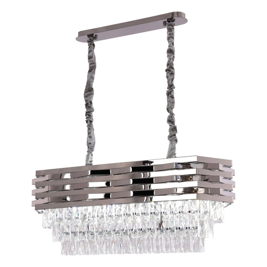 Hanglamp Crystal Chrome | 80x30cm - Luxury Living