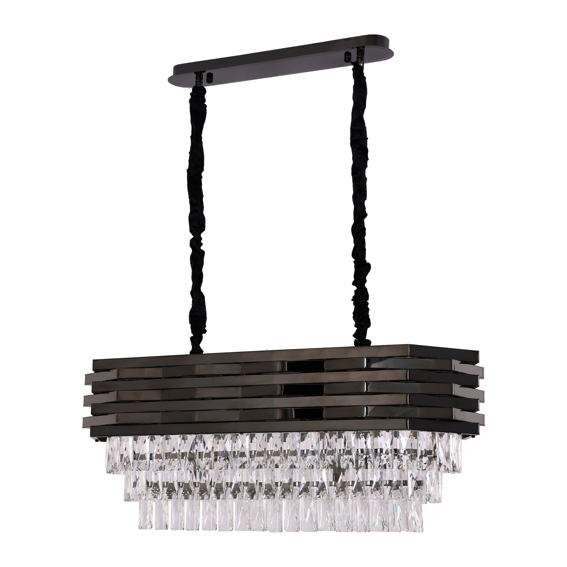 Hanglamp Crystal Black | 80x30cm - Luxury Living
