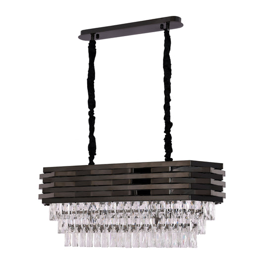 Hanglamp Crystal Black | 80x30cm - Luxury Living