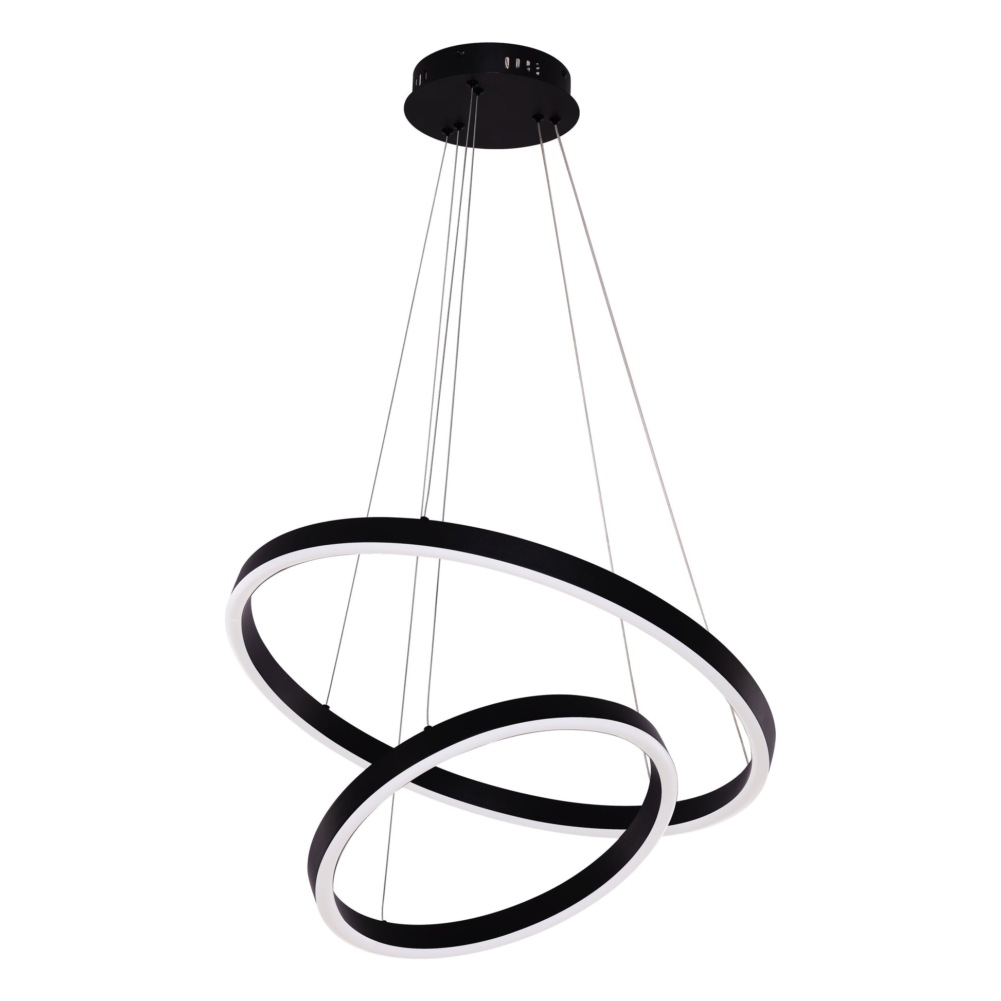 Hanglamp Neo Black | 2-Ring 40+60cm - Luxury Living