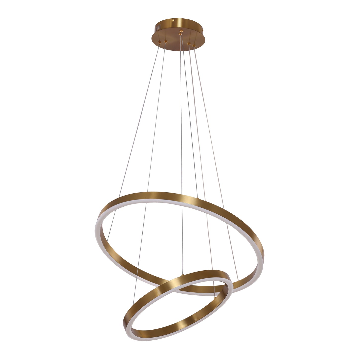Hanglamp Neo Copper Gold | 2-Ring 40+60cm - Luxury Living