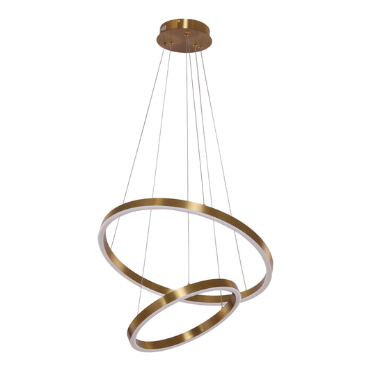 Hanglamp Neo Copper Gold | 2-Ring 40+60cm - Luxury Living