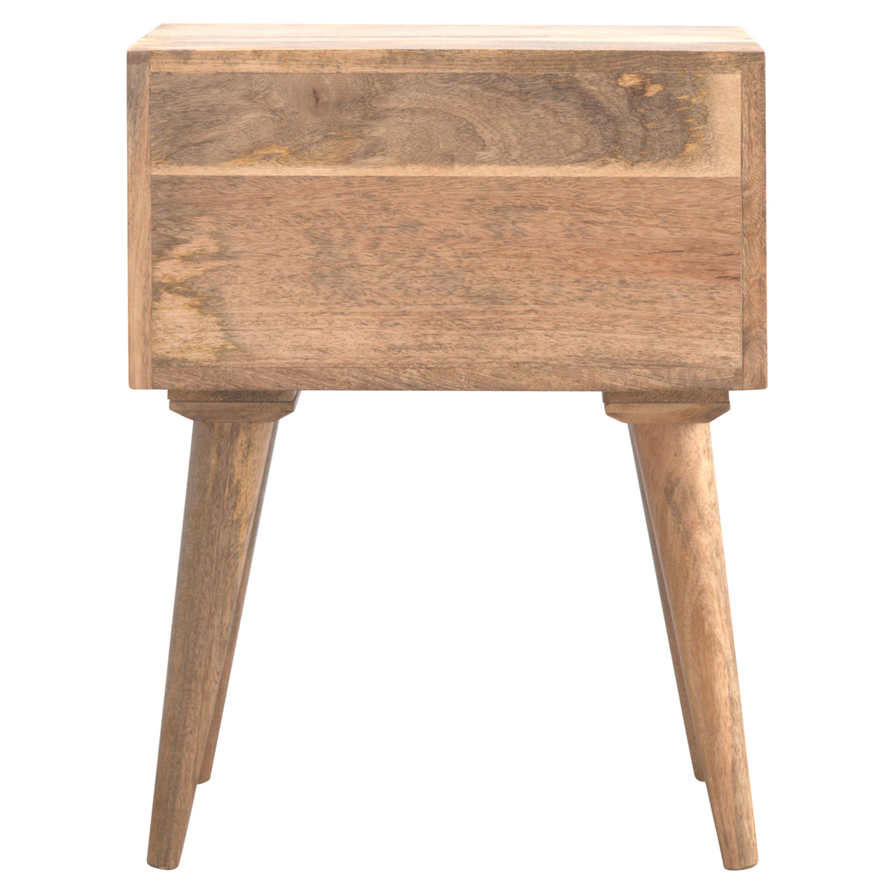 Handgemaakte -Elegant nachtkastje – massief hout – strak design – naturel