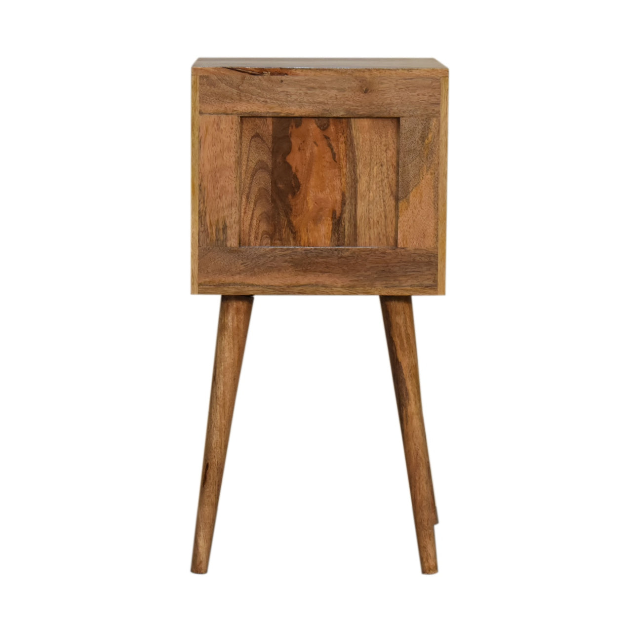 Handgemaakte -Uniek nachtkastje – mini model – carving design – 2 lades