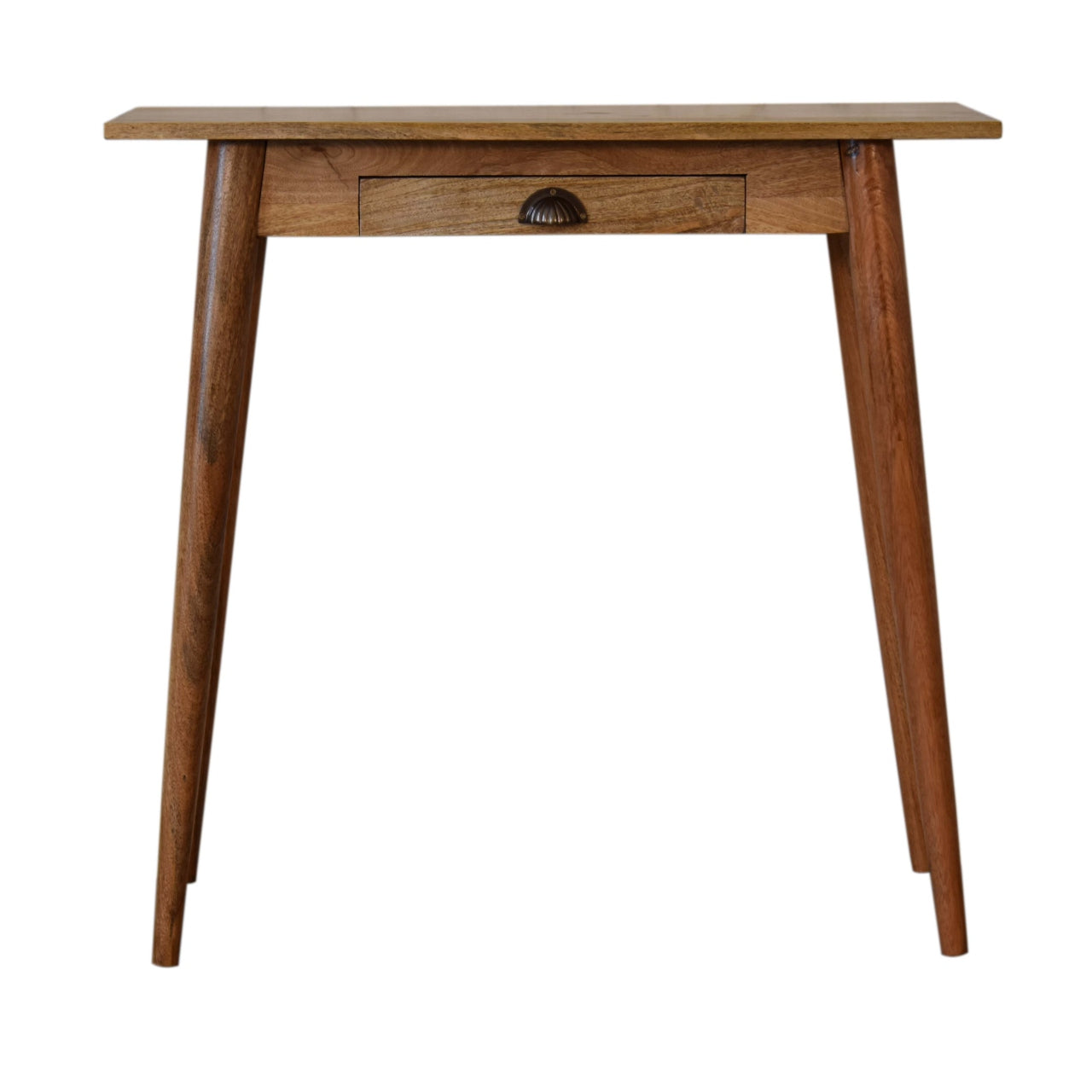 Handgemaakt – Compact bureau – mangohout – Nordic stijl – 1 lade