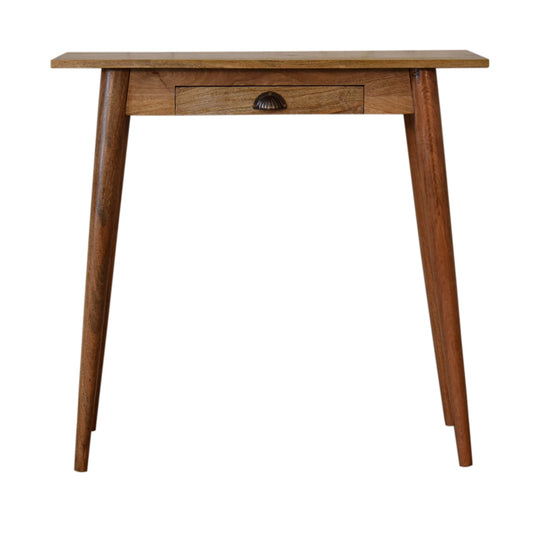 Handgemaakt – Compact bureau – mangohout – Nordic stijl – 1 lade