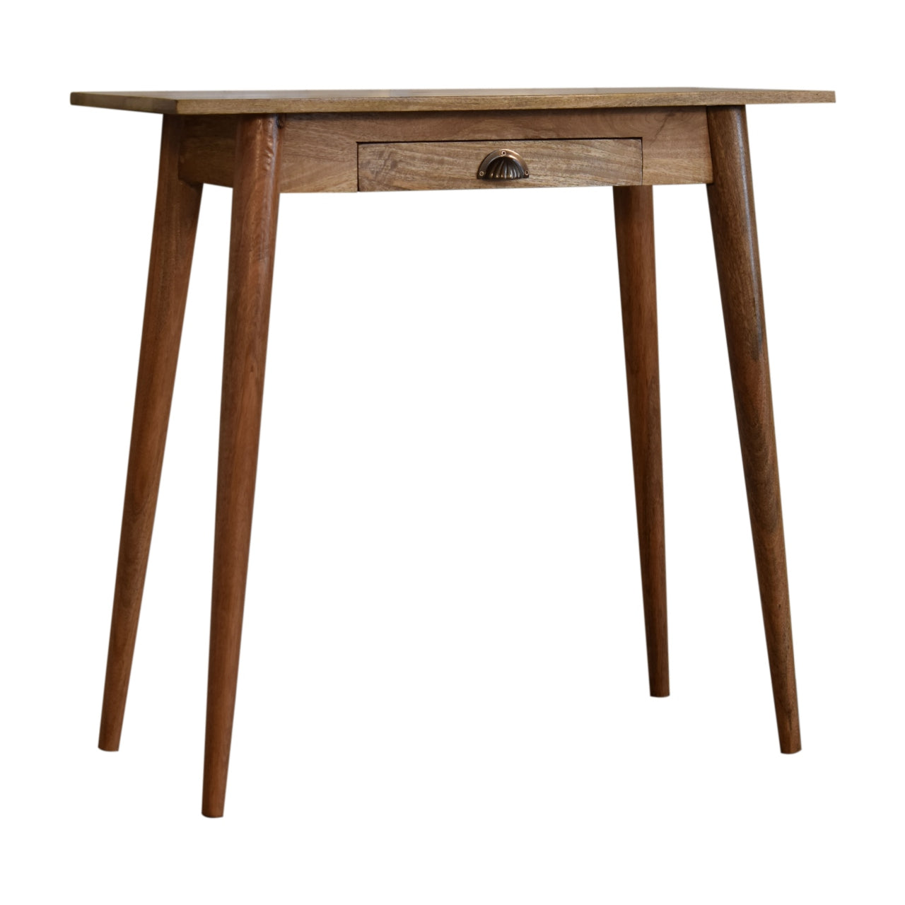 Handgemaakt – Compact bureau – mangohout – Nordic stijl – 1 lade