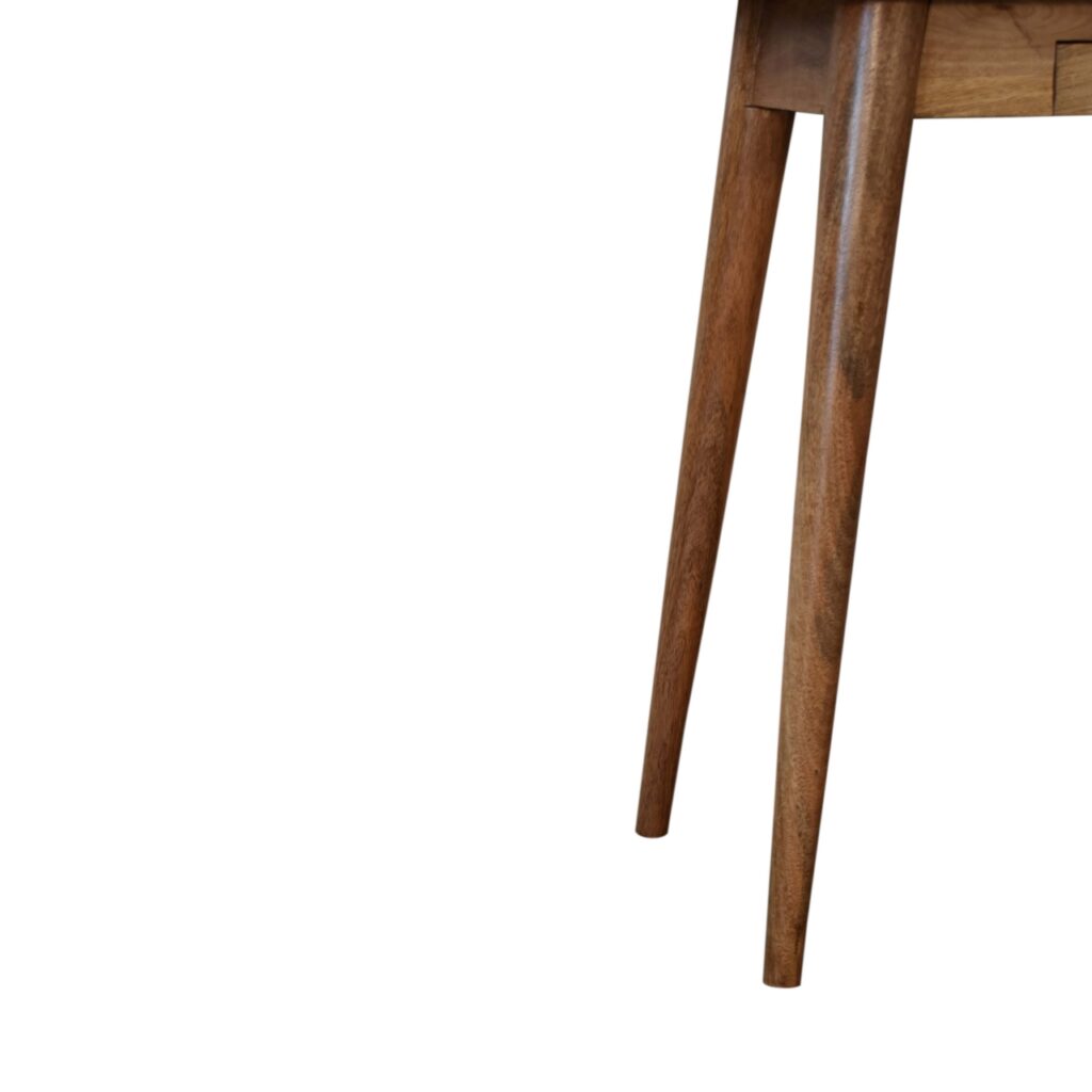 Handgemaakt – Compact bureau – mangohout – Nordic stijl – 1 lade