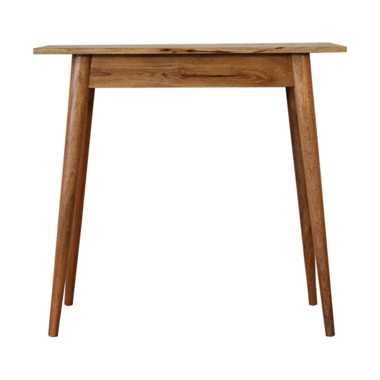 Handgemaakt – Compact bureau – mangohout – Nordic stijl – 1 lade