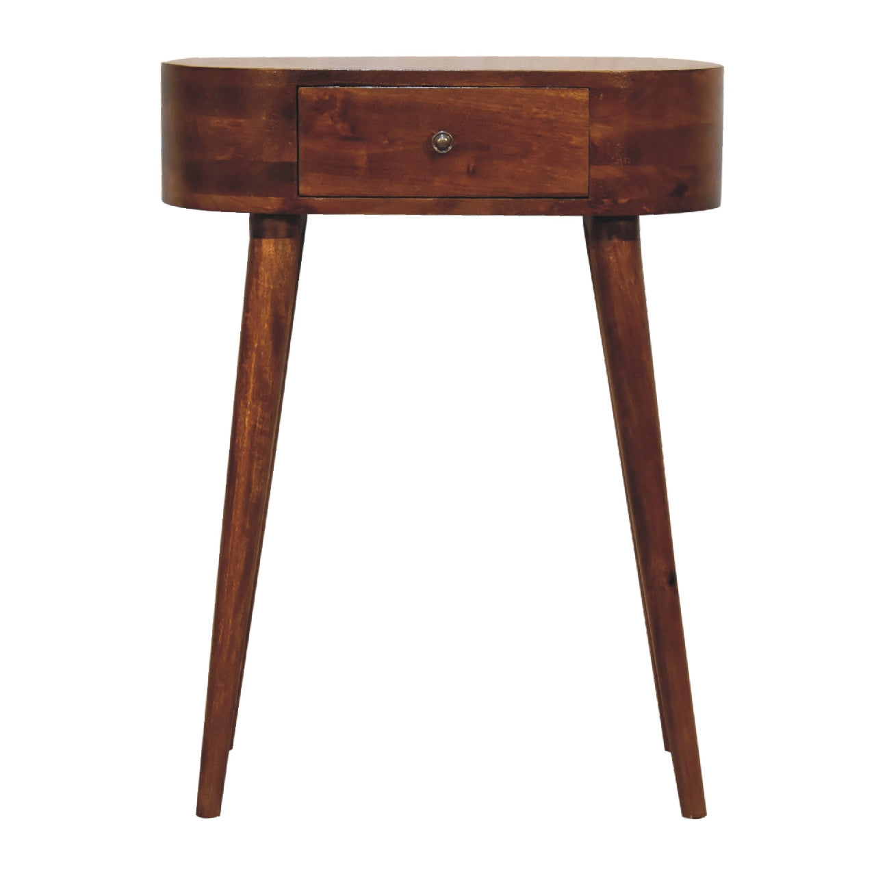 Handgemaakt – Smalle consoletafel – mangohout – Scandinavisch – 1 lade