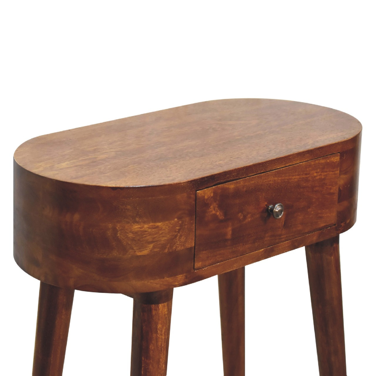 Handgemaakt – Smalle consoletafel – mangohout – Scandinavisch – 1 lade