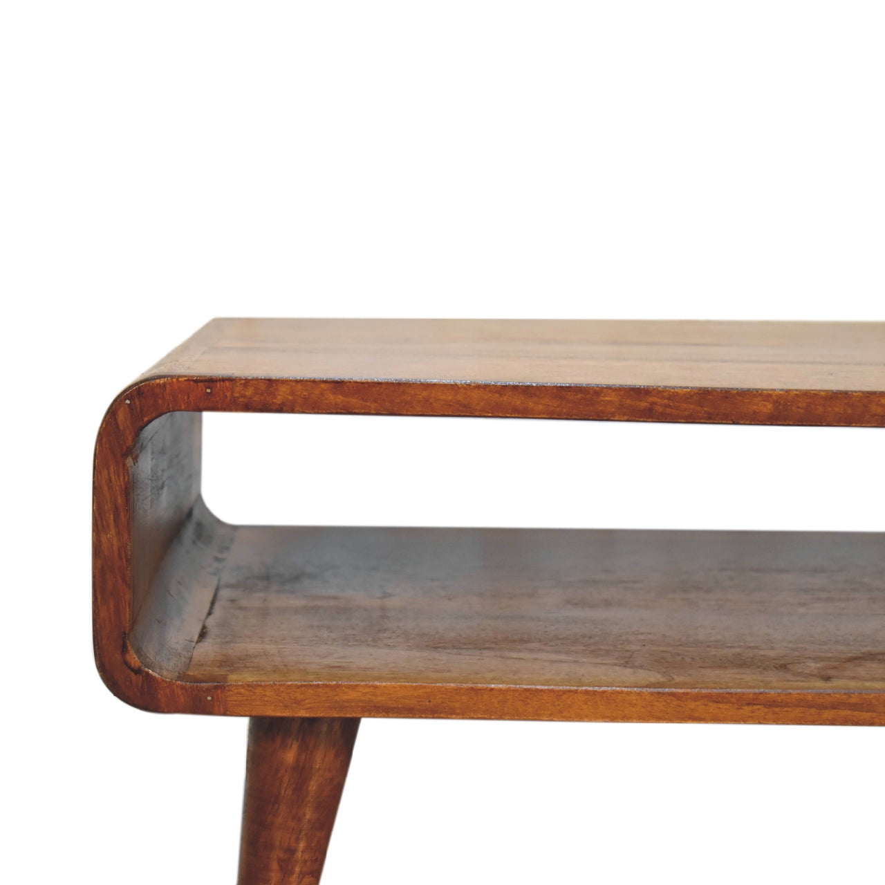 Handgemaakt – TV-meubel – mangohout – open vak – compact