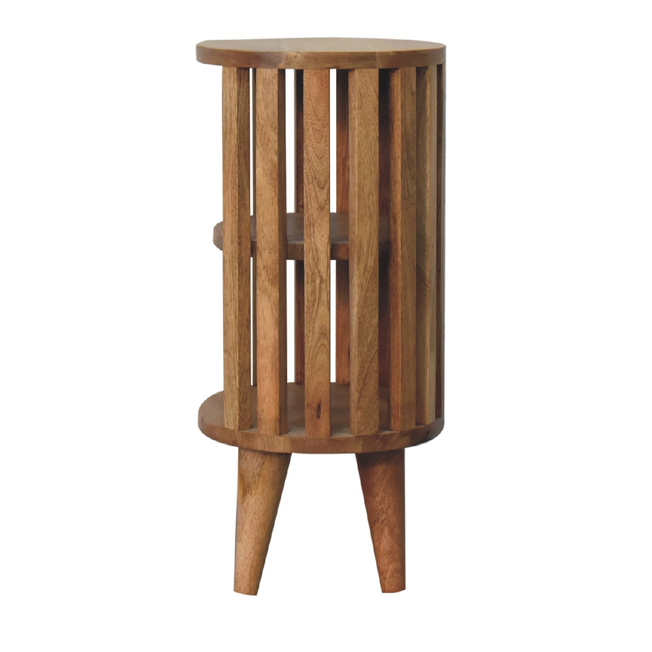 Handgemaakte -Prachtig nachtkastje – Ariella – 2 planken – eikenlook
