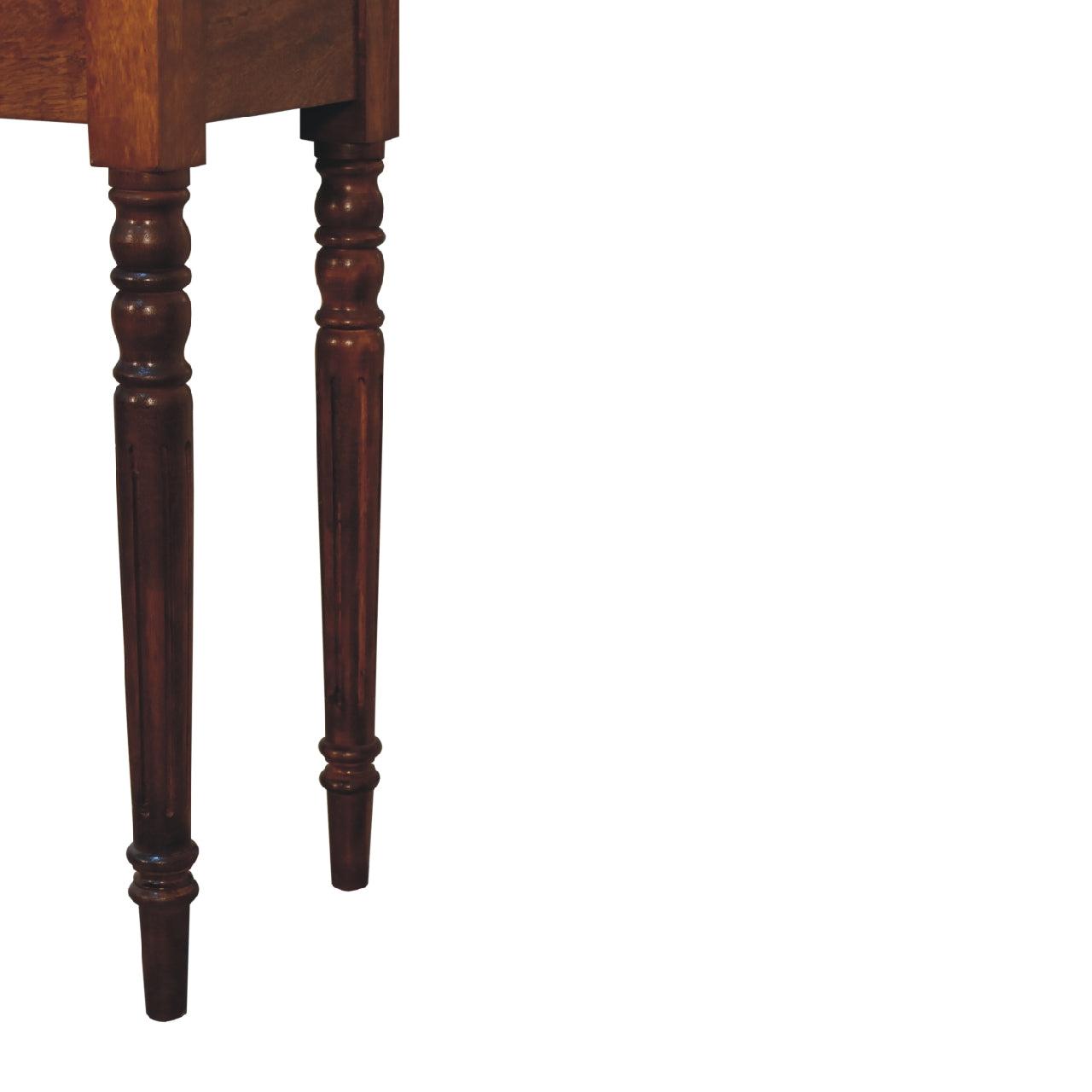 Handgemaakt – Bureau – mangohout – kastanje – Franse stijl – lade