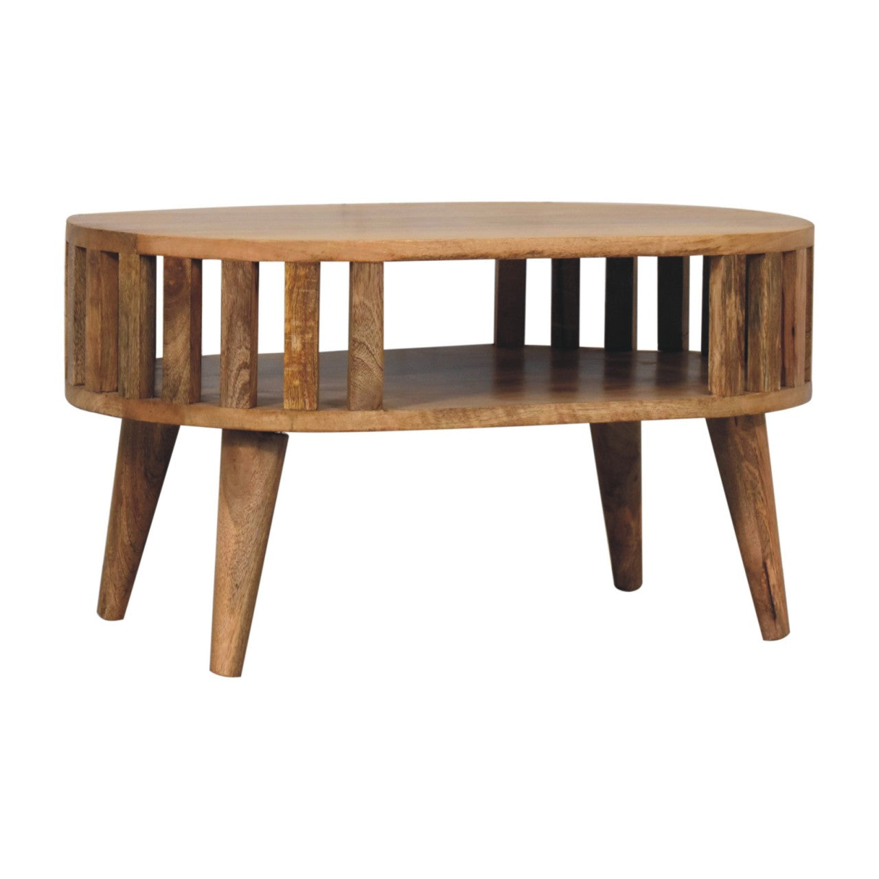 Mini Salontafel – Japanse Stijl | Massief Mangohout | Duurzaam Compact Design