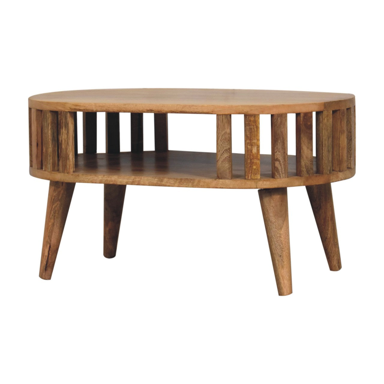 Mini Salontafel – Japanse Stijl | Massief Mangohout | Duurzaam Compact Design