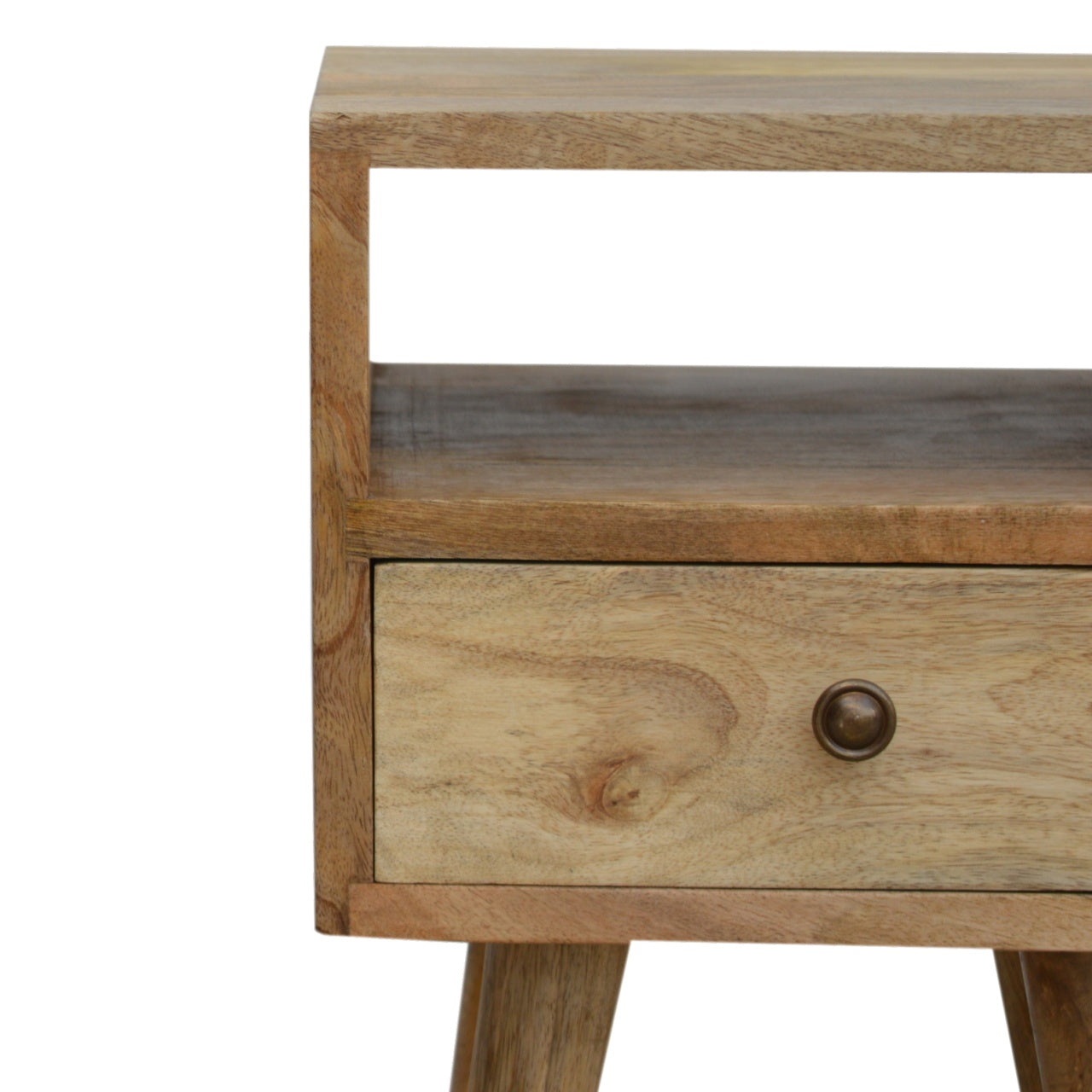 Compact nachtkastje – eikenlook – ruimtebesparend mini model