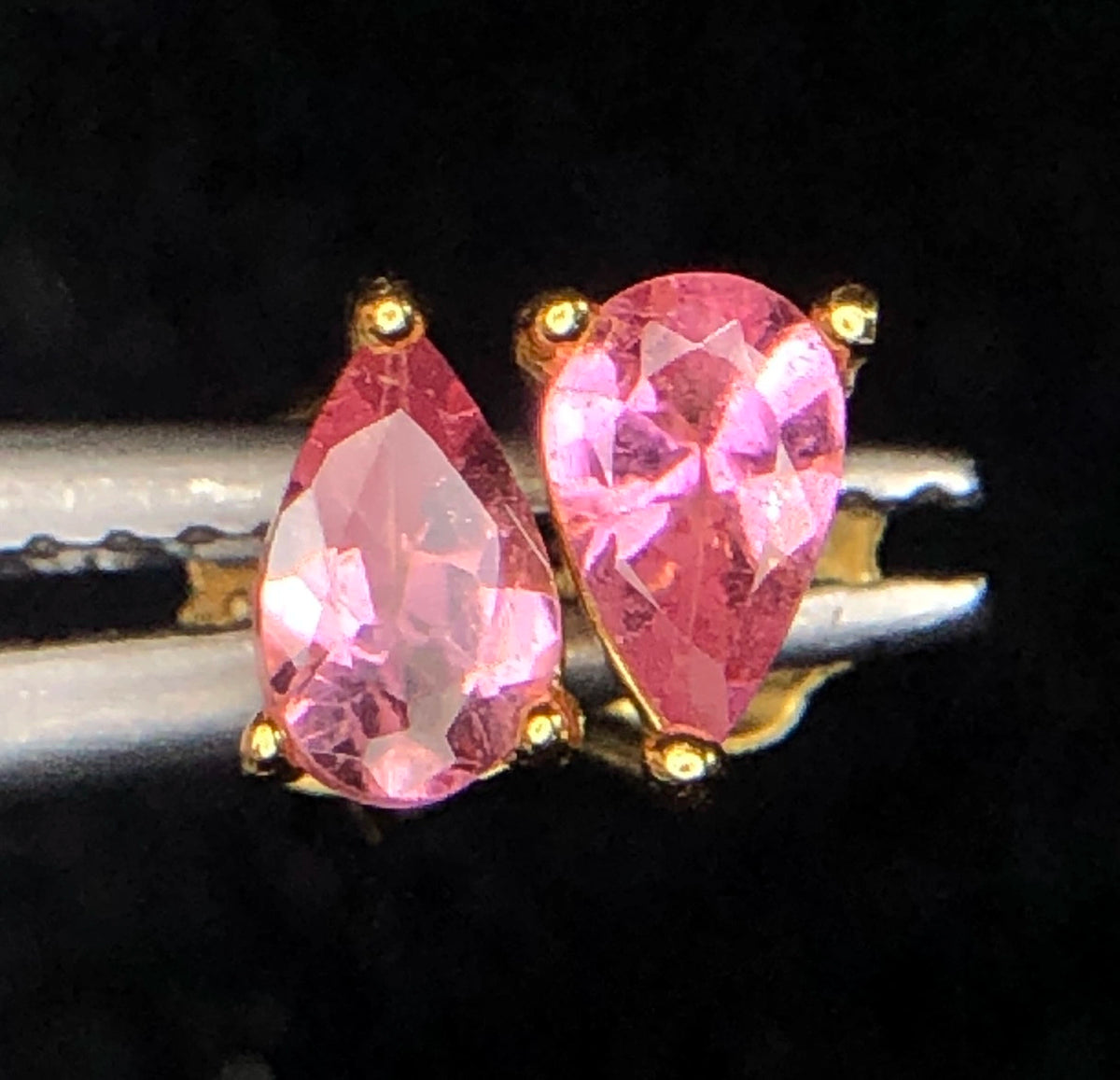 Natuurlijke Roze Toermalijn Oorbellen – 3,65 ct – 925 Zilver