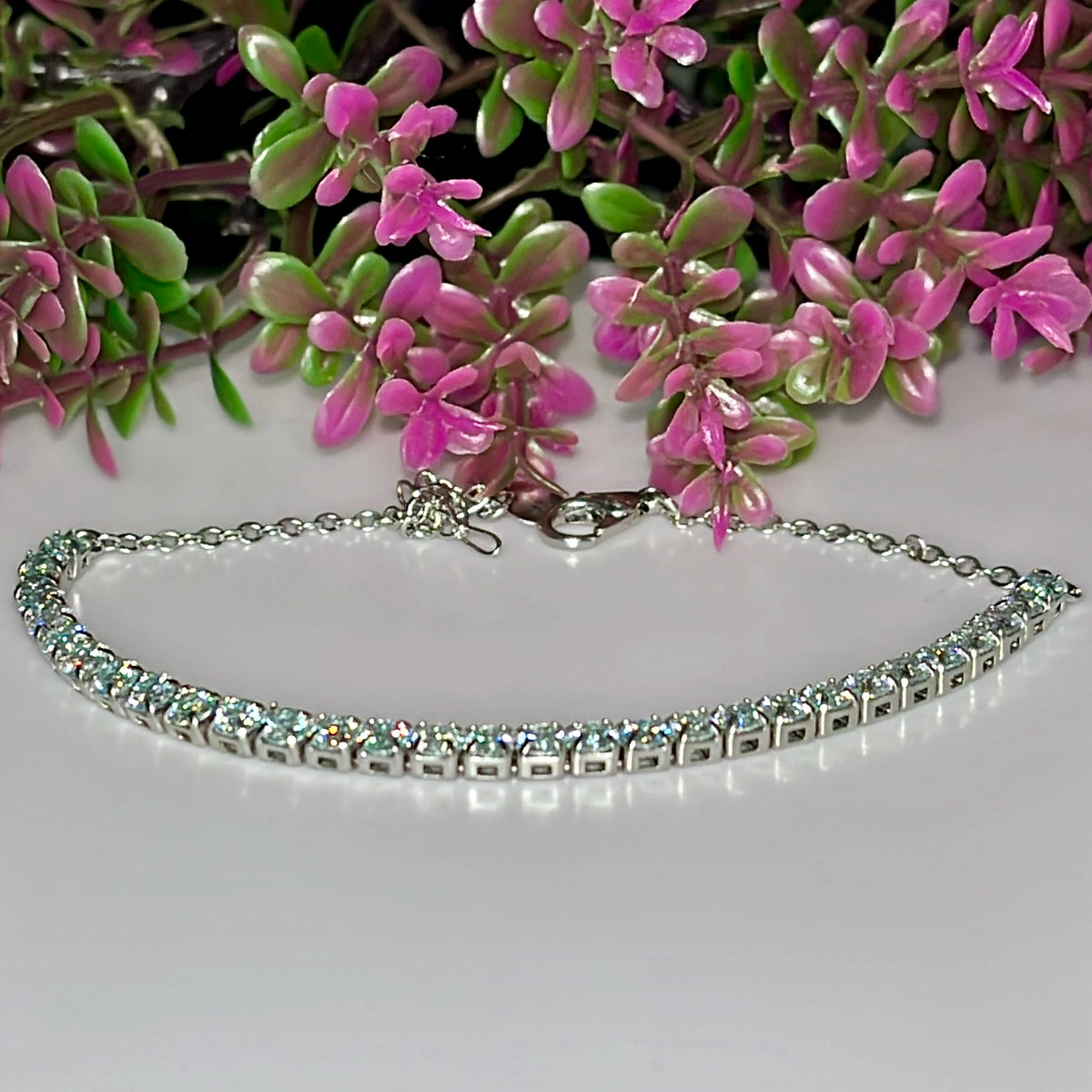 Sprankelende Moissanite Armband – Rhodium Plated