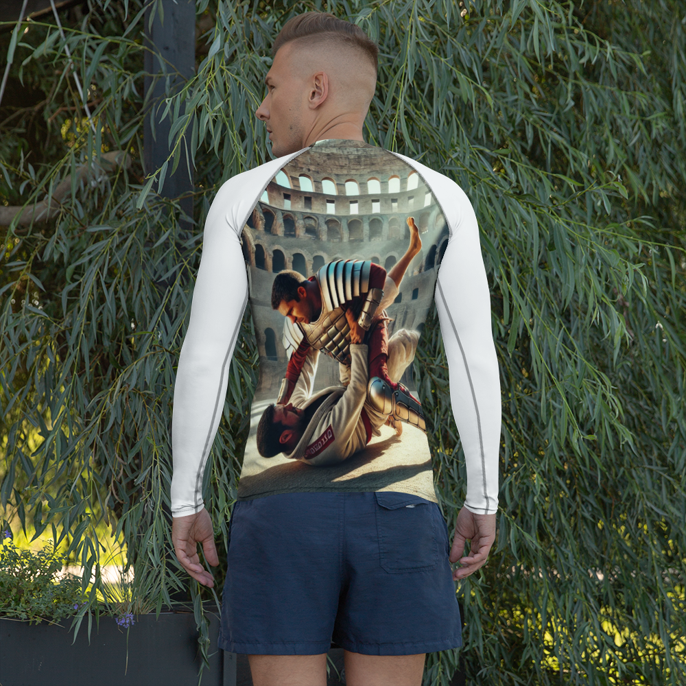 Heren Rash Guard – Lange Mouwen, UV-bescherming, Stretchstof – Perfect voor BJJ, MMA en Watersporten