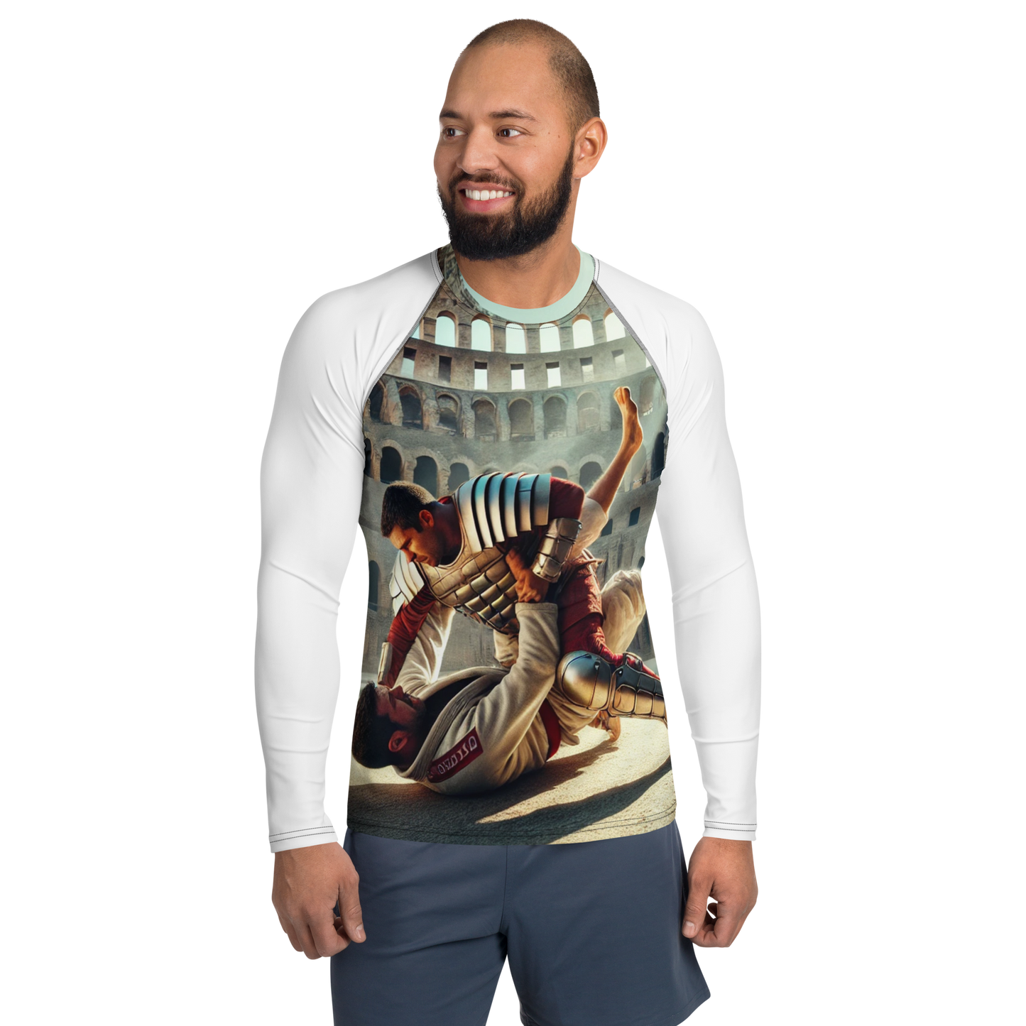 Heren Rash Guard – Lange Mouwen, UV-bescherming, Stretchstof – Perfect voor BJJ, MMA en Watersporten