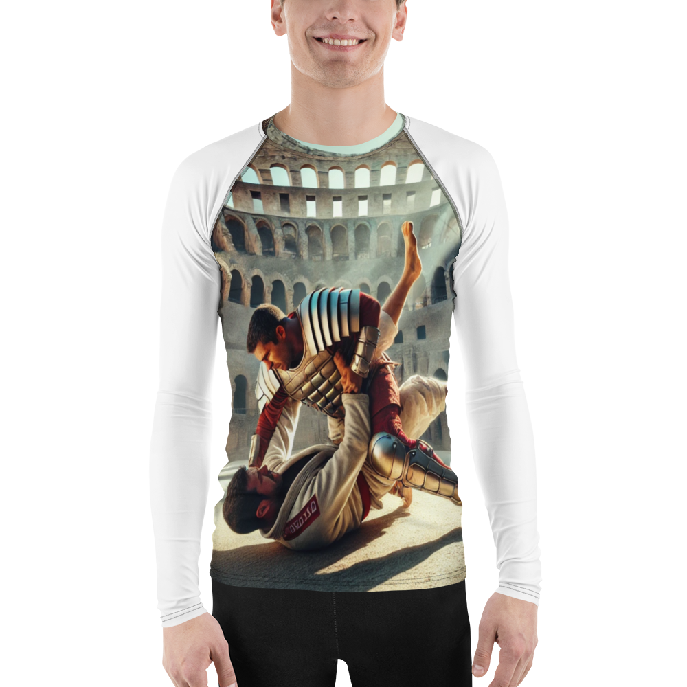 Heren Rash Guard – Lange Mouwen, UV-bescherming, Stretchstof – Perfect voor BJJ, MMA en Watersporten