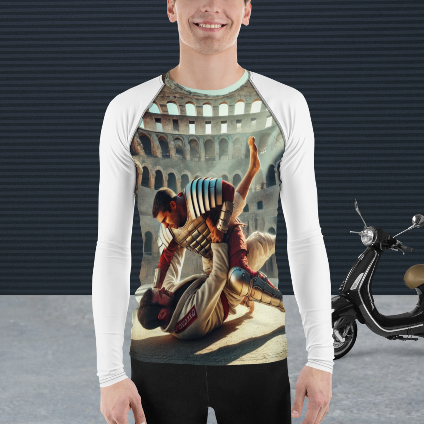 Heren Rash Guard – Lange Mouwen, UV-bescherming, Stretchstof – Perfect voor BJJ, MMA en Watersporten