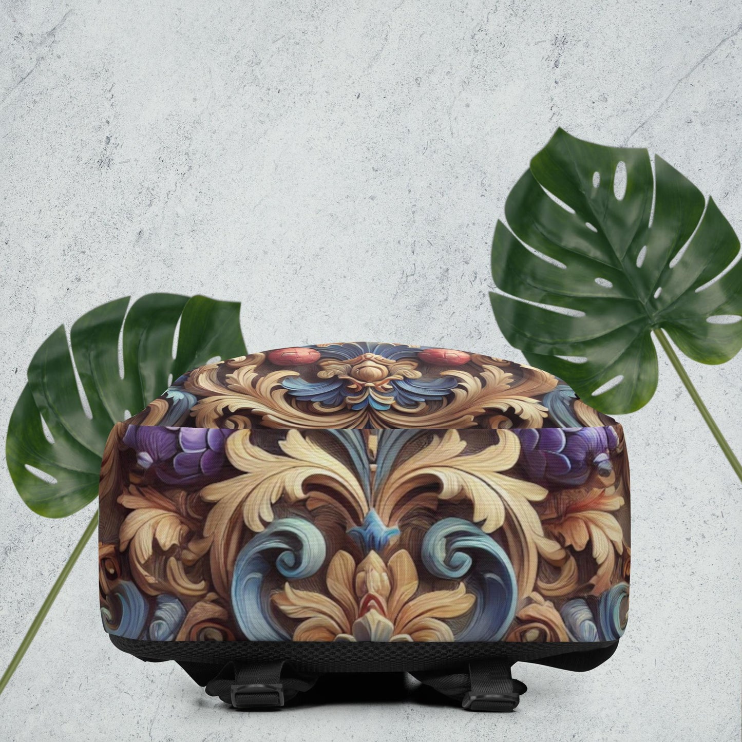 Vintage Barok Rugzak – Uniek Design met Laptopvak en Waterbestendig