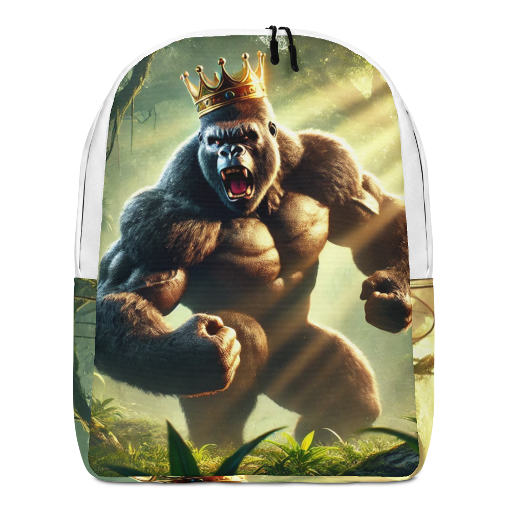 Gorilla Backpack with Crown - Cool and Unique Design for Everyday Use