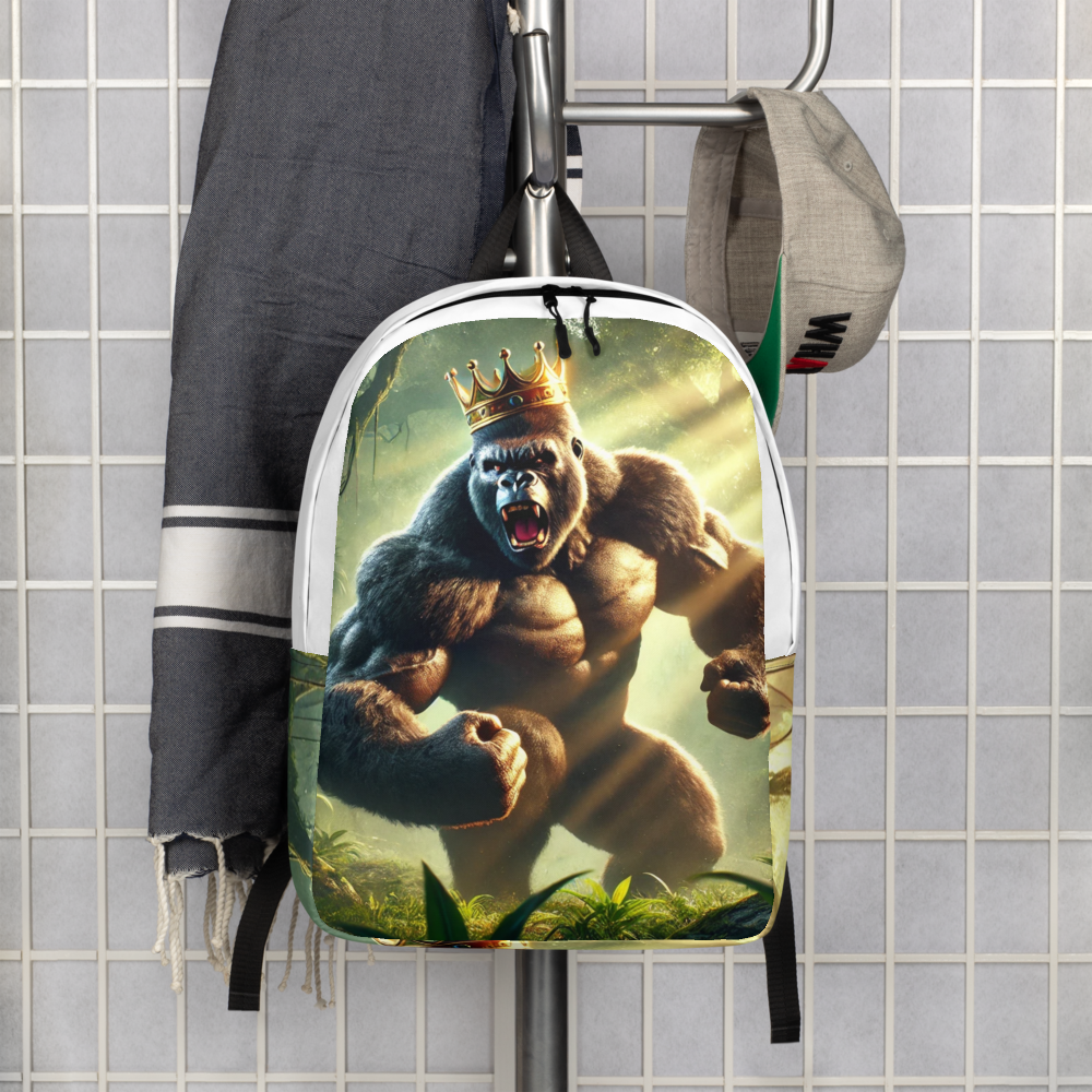 Gorilla Backpack with Crown - Cool and Unique Design for Everyday Use