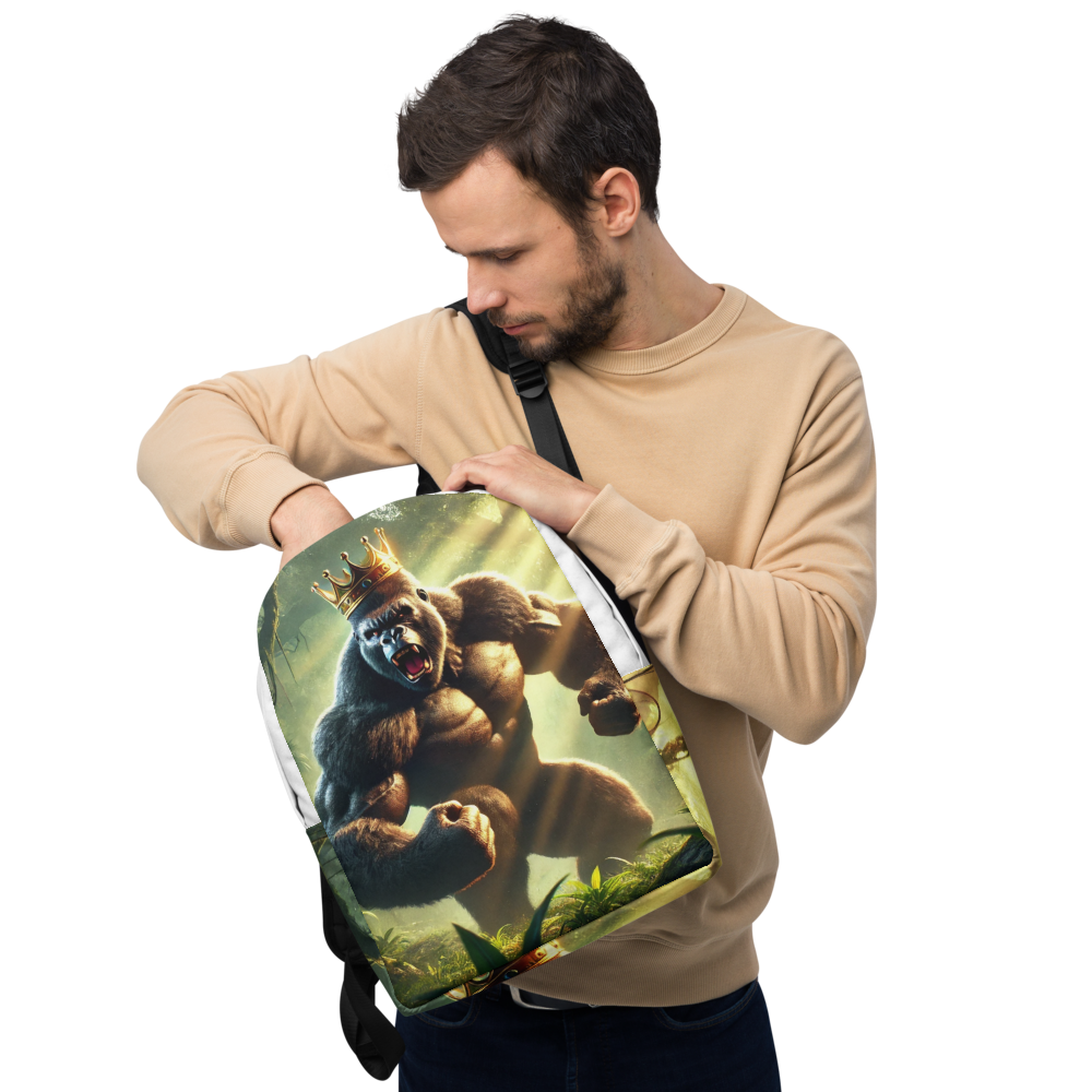 Gorilla Backpack with Crown - Cool and Unique Design for Everyday Use