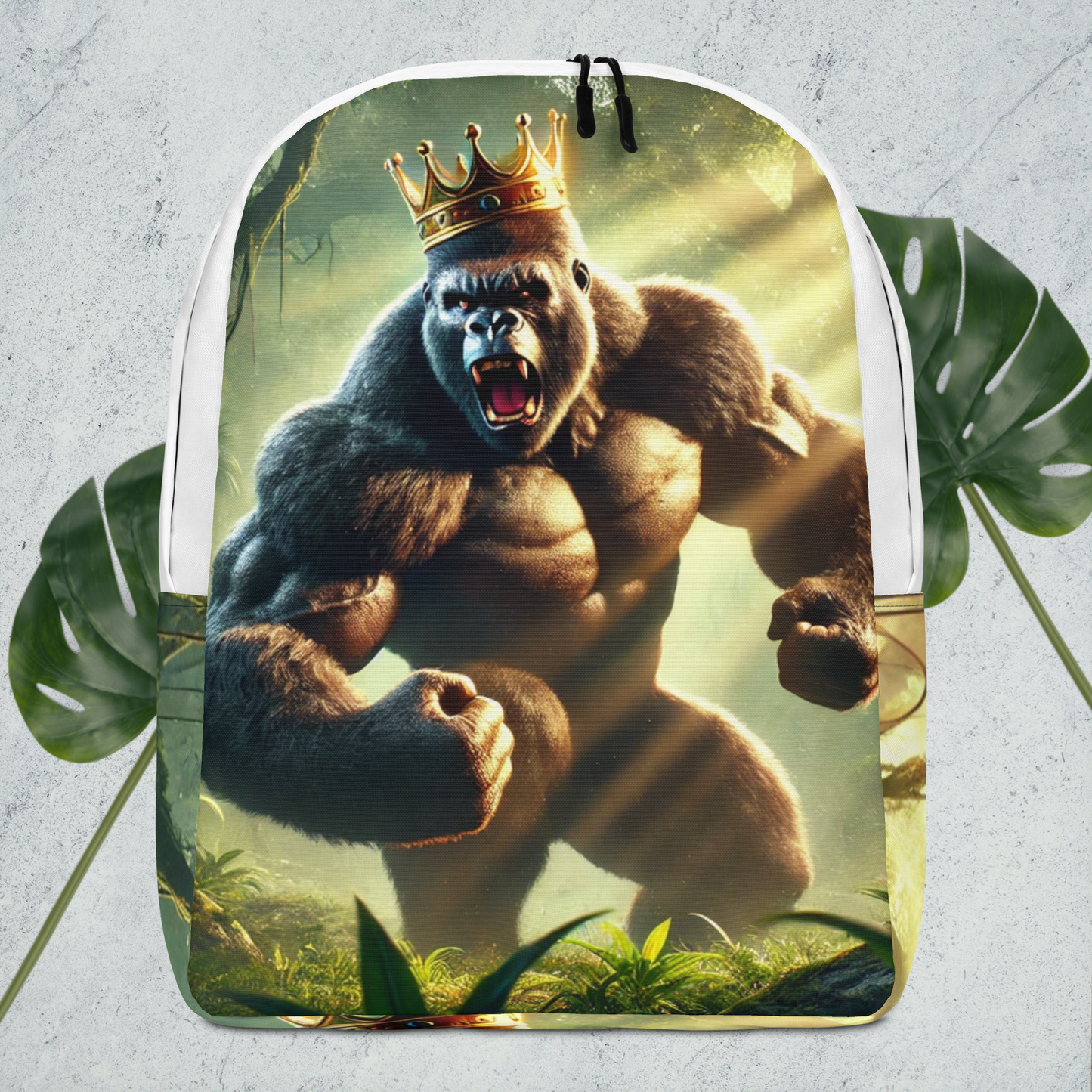 Gorilla Backpack with Crown - Cool and Unique Design for Everyday Use