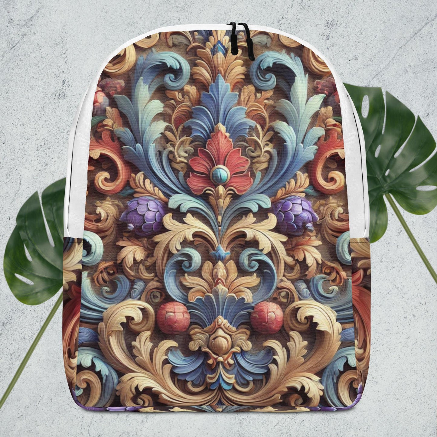 Vintage Barok Rugzak – Uniek Design met Laptopvak en Waterbestendig