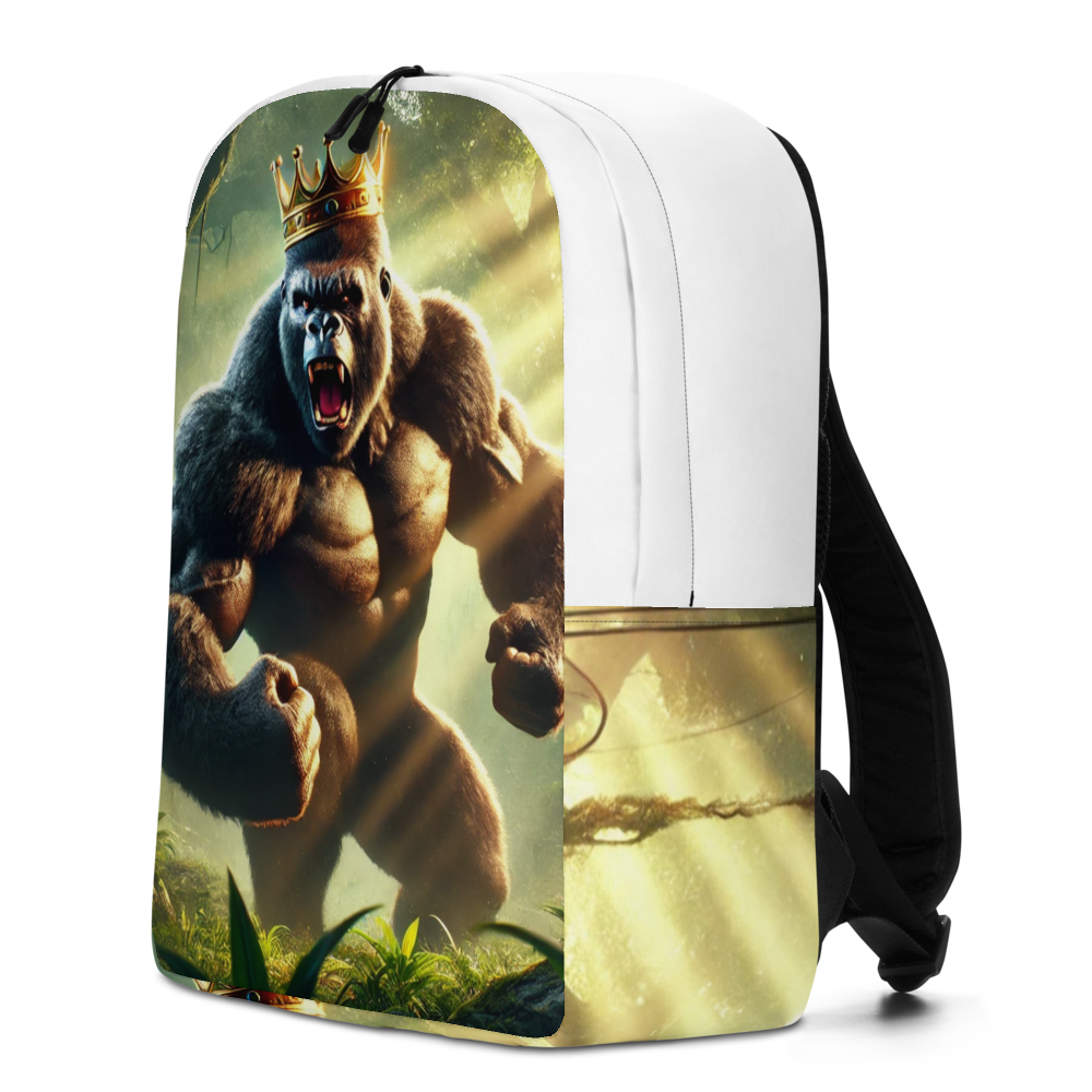 Gorilla Backpack with Crown - Cool and Unique Design for Everyday Use