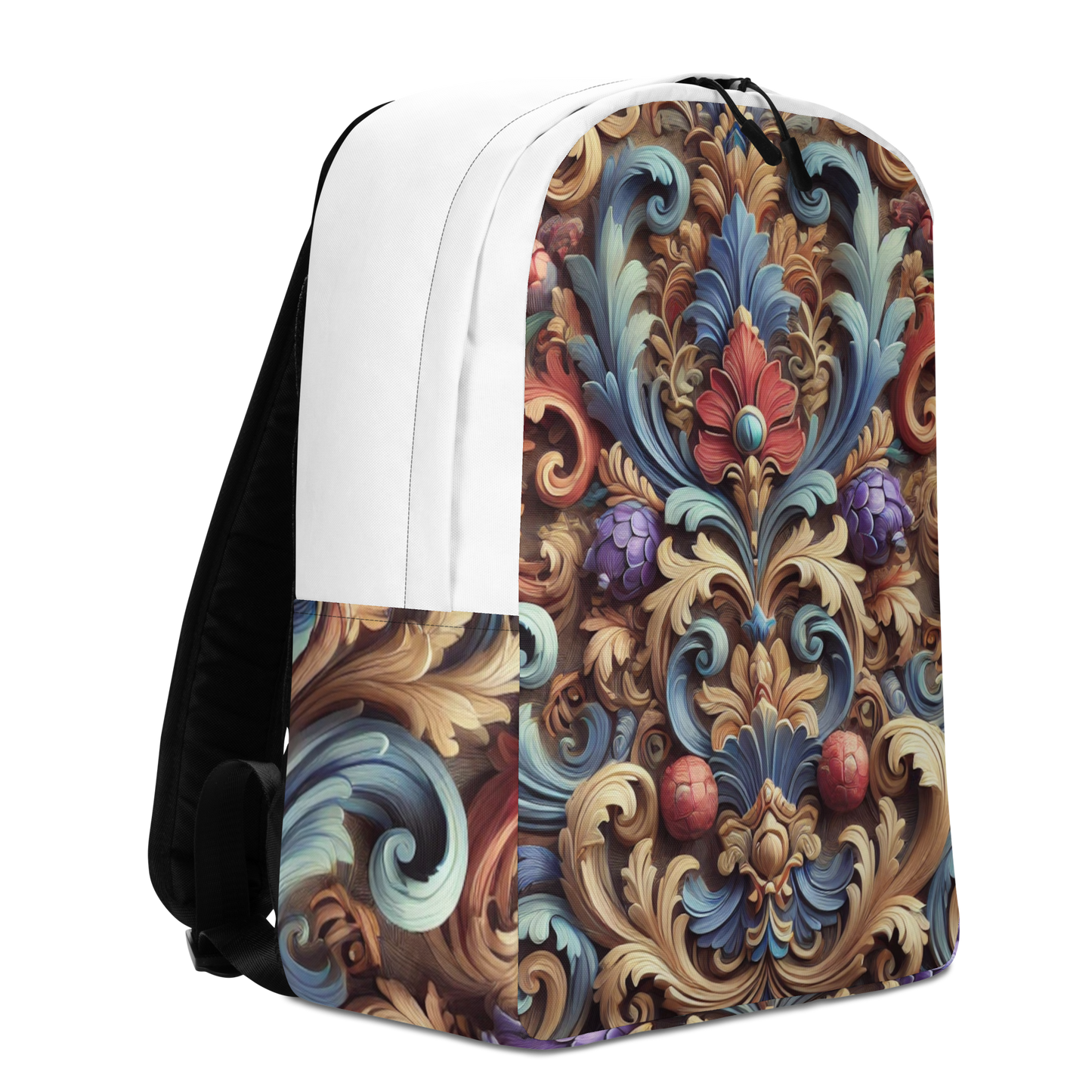 Vintage Barok Rugzak – Uniek Design met Laptopvak en Waterbestendig