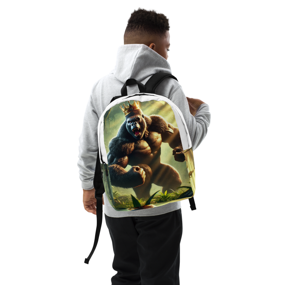 Gorilla Backpack with Crown - Cool and Unique Design for Everyday Use